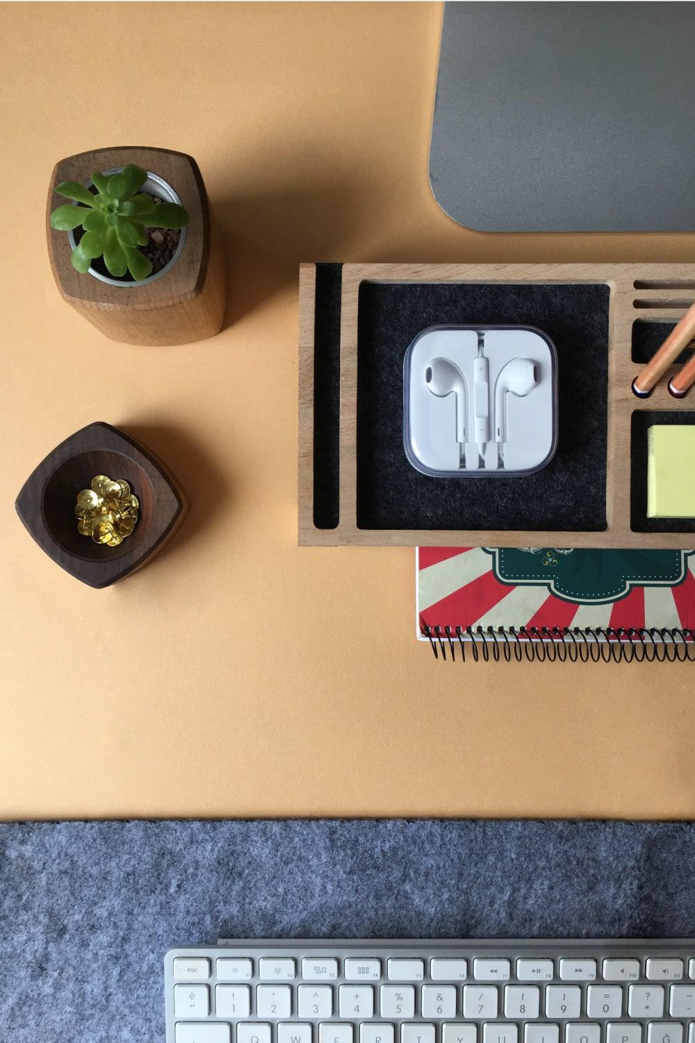 Fagus Wood-Mini Sharpy Masa Düzenleyici (Füme)-Masaüstü Organizer-16-roqelvaxirum.shop