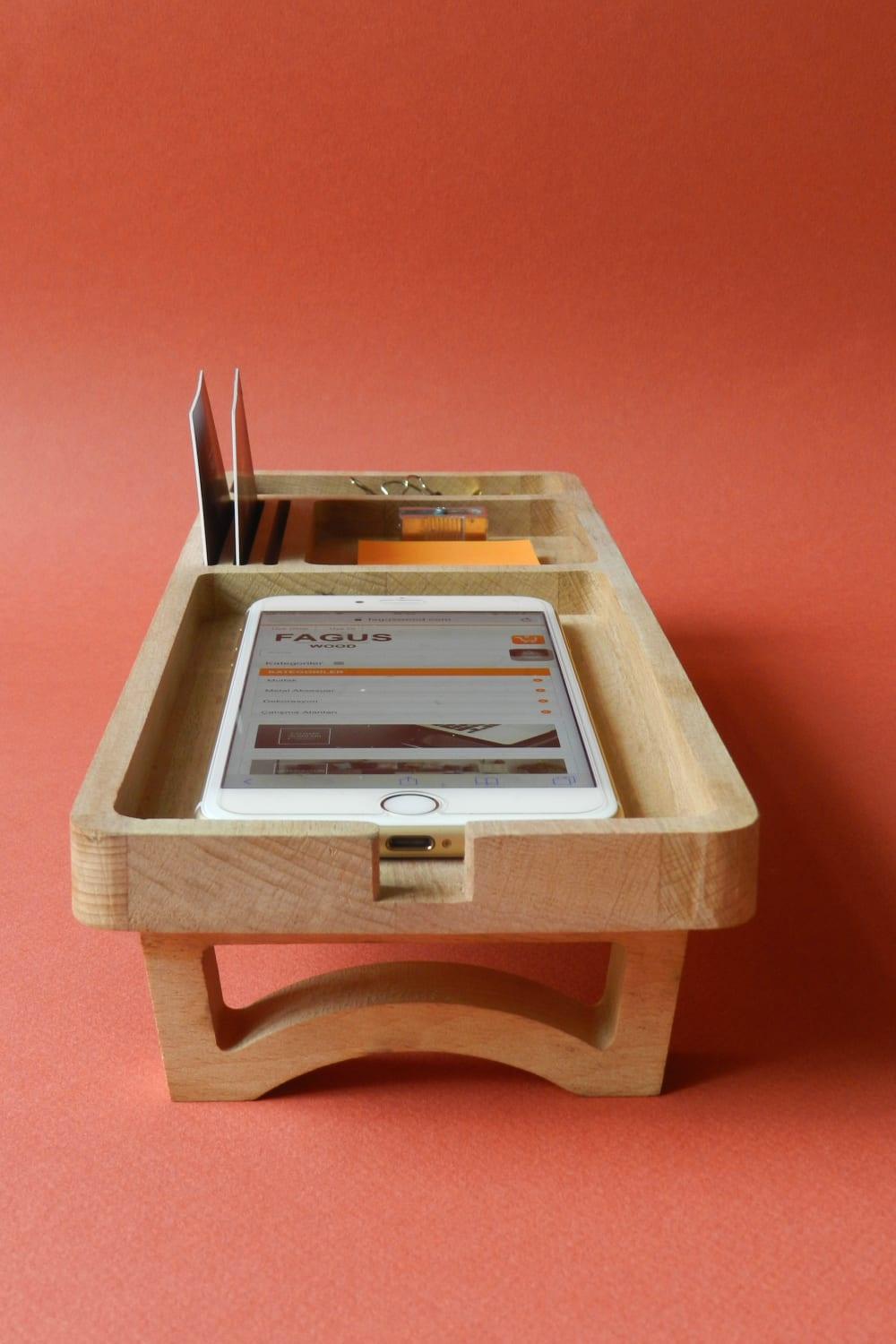 Fagus Wood-Mini Spinney Masa Düzenleyici-Masaüstü Organizer-4-roqelvaxirum.shop