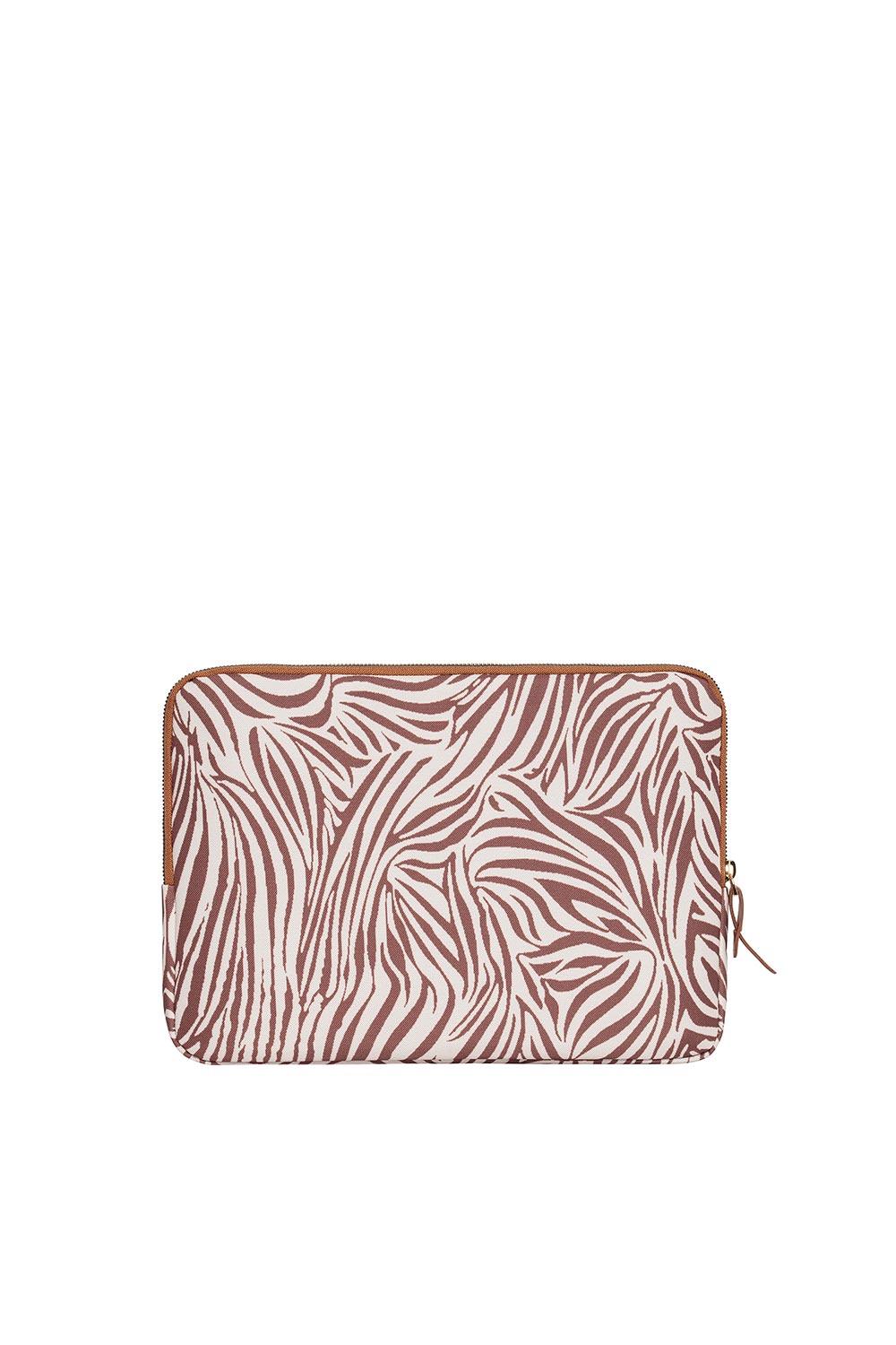 Fudela-Fudela 13-14 Inch Cream Zebra Macbook- Laptop Bag-Laptop Çantası-4-roqelvaxirum.shop
