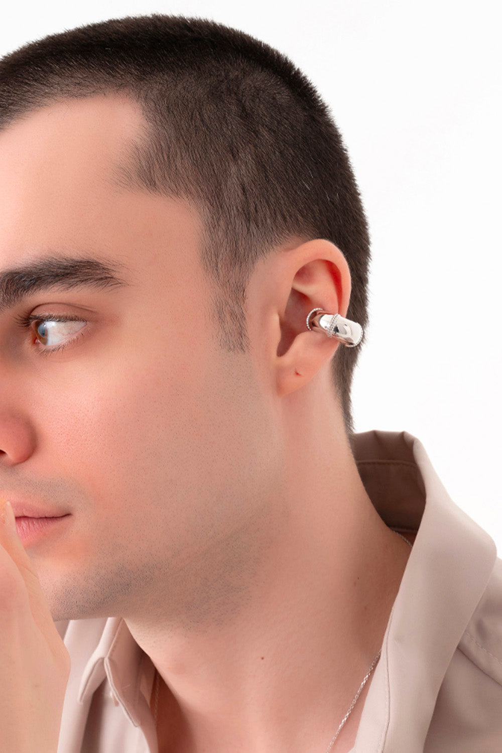 Gal İstanbul-Roma Earcuff Silver-Küpe-3-roqelvaxirum.shop