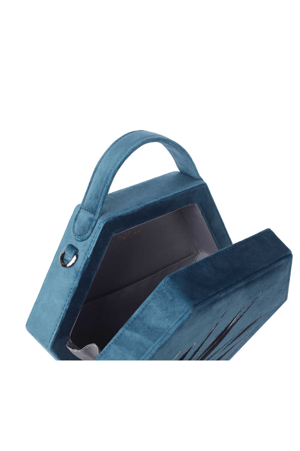 Geomi-Hexagon Çanta - Petrol Mavisi-Omuz Çantası-6-roqelvaxirum.shop