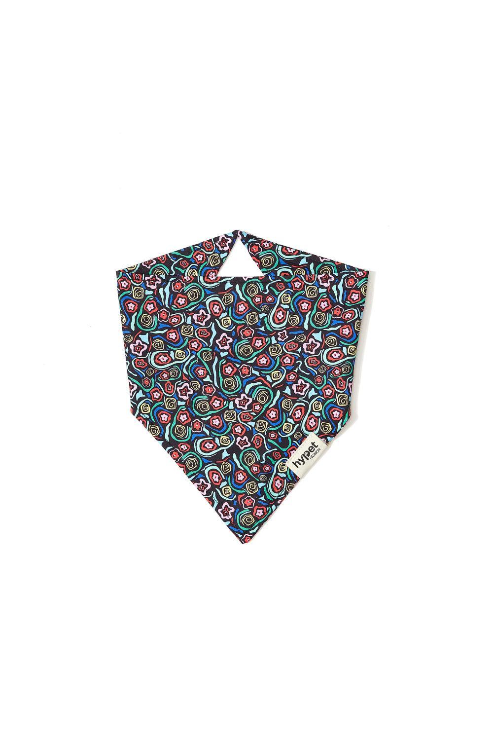 Hypet Fashion-Abstract Flowers Bandana-Köpek-1-roqelvaxirum.shop