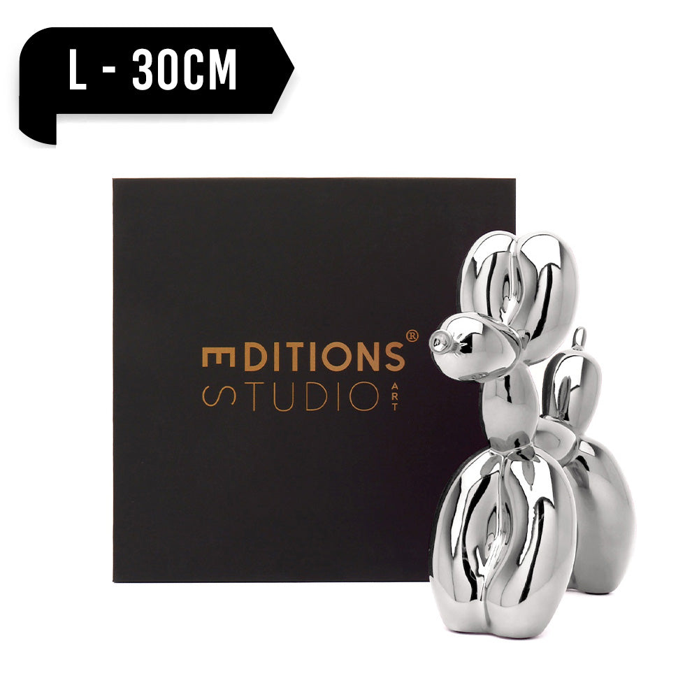 Jeff Koons-Jeff Koons Balloon Dog (Large) Silver-Biblo-1-roqelvaxirum.shop
