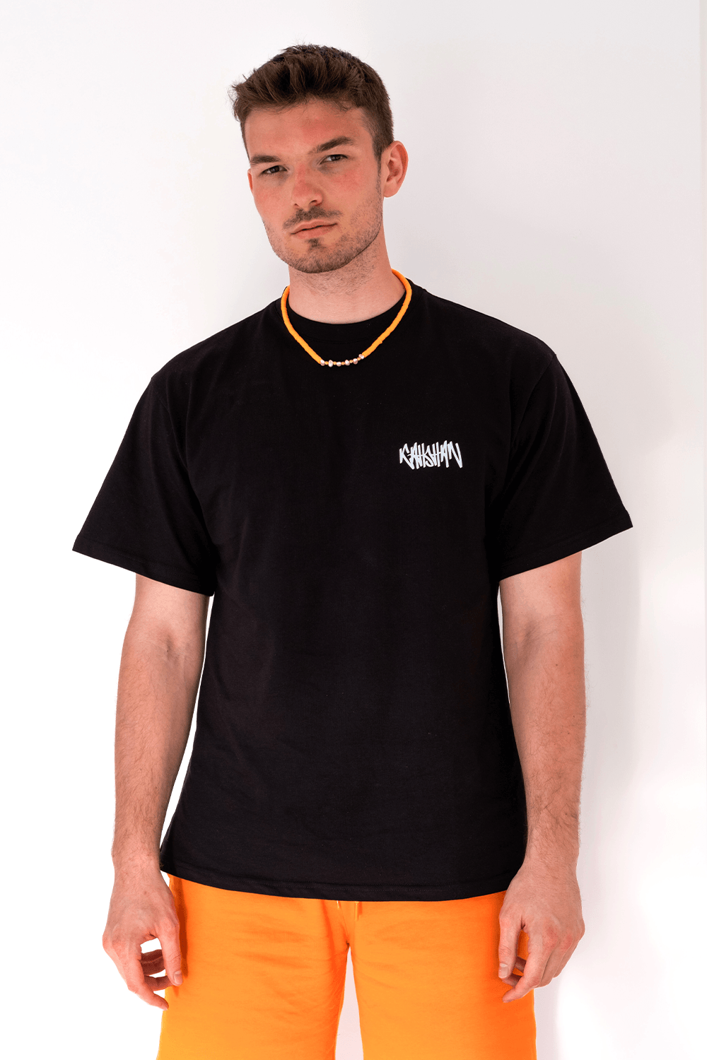 Kahshan-T-shirt Signature Basic Siyah-T-Shirts-1-roqelvaxirum.shop