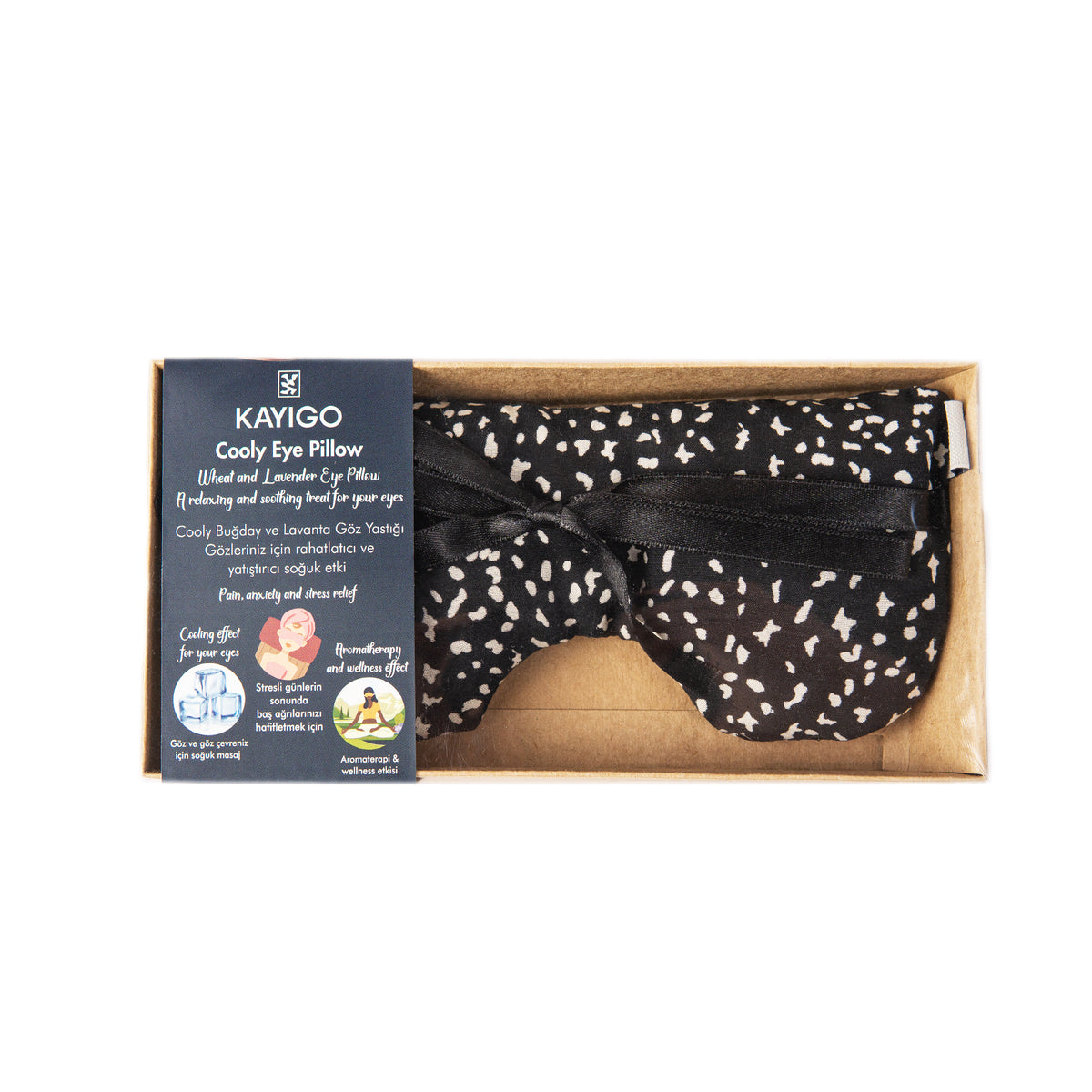 Kayigo-Cooly Göz Yastığı Benekli-Göz Bandı-2-roqelvaxirum.shop