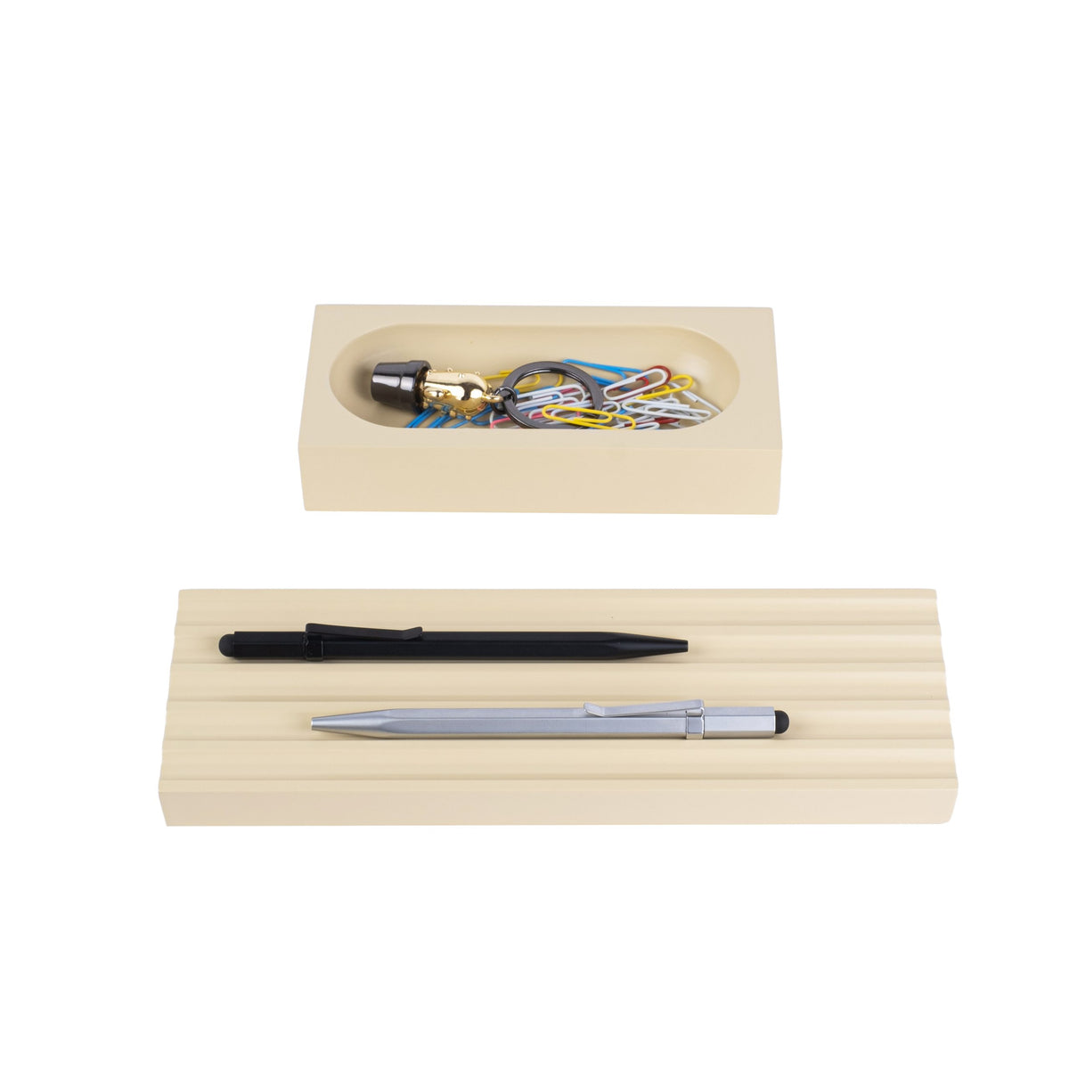Kayigo-Krem Woody İkili Set-Masaüstü Organizer-4-roqelvaxirum.shop