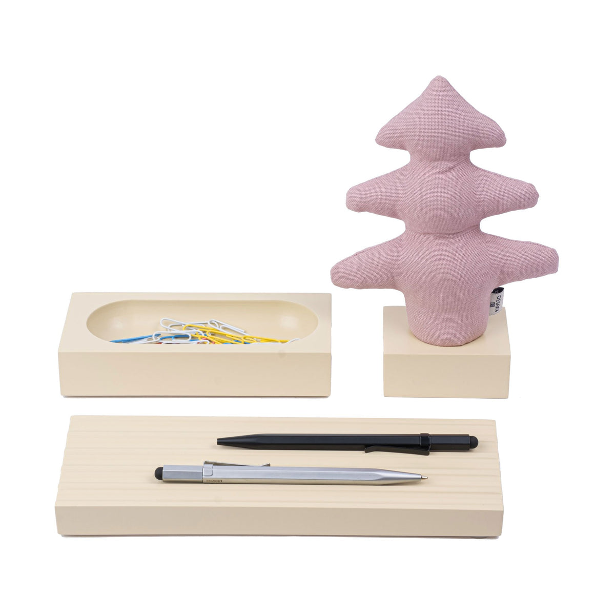 Kayigo-Lavanta Dolgulu çam Notluk / Pembe Krem-Masaüstü Organizer-2-roqelvaxirum.shop