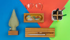 Kayigo-Woody Koyu Ahşap üçlü Ofis Seti Yeşil Selvi-Masaüstü Organizer-2-roqelvaxirum.shop