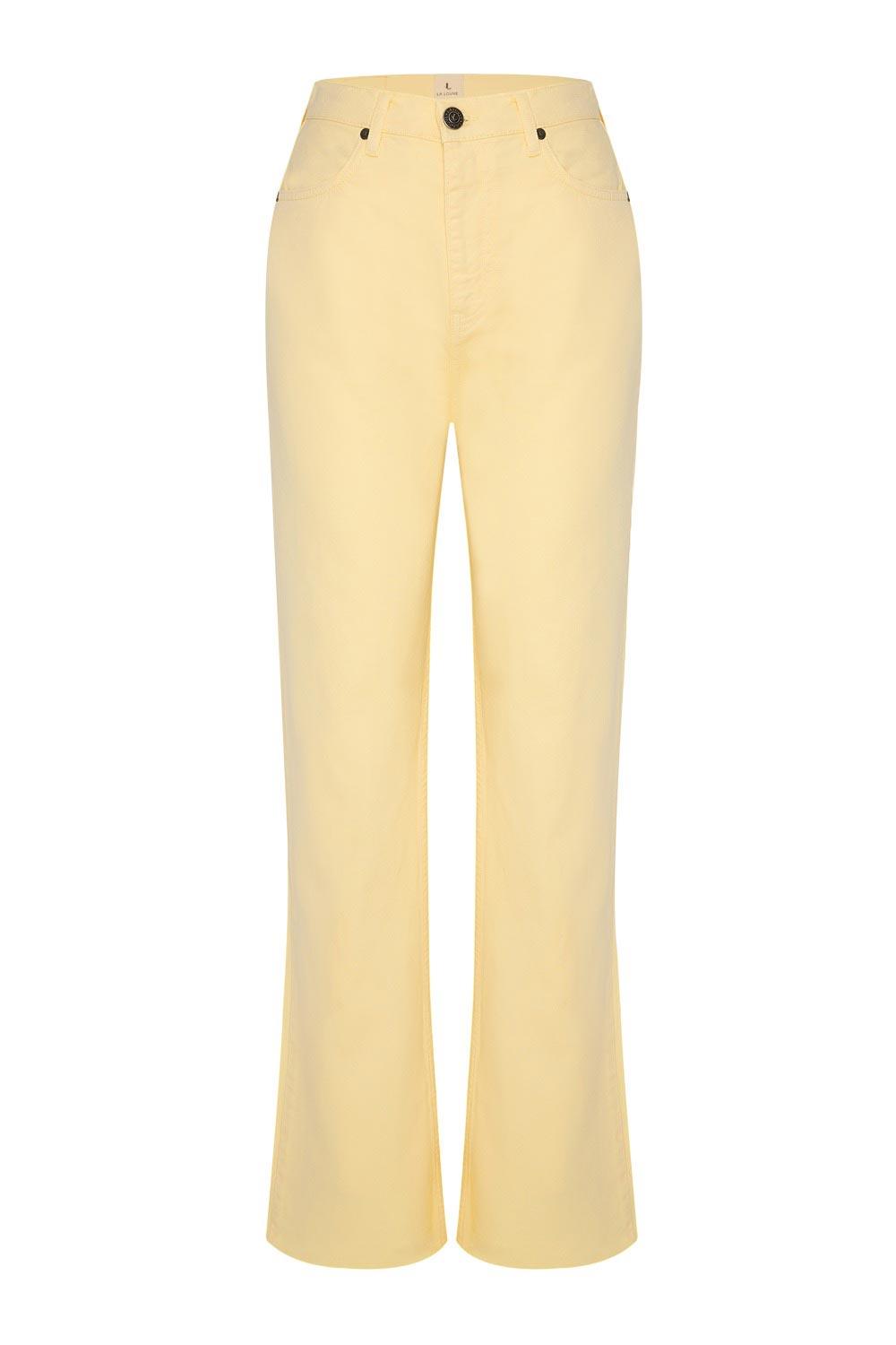 LA LOUVE-Le Soleil Pantolon-Kot Pantolon-2-roqelvaxirum.shop