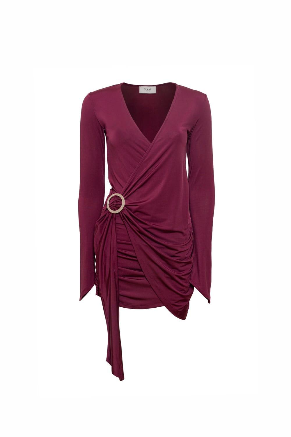 Maat Clothing-Desire Wine Elbise-Elbise-5-roqelvaxirum.shop