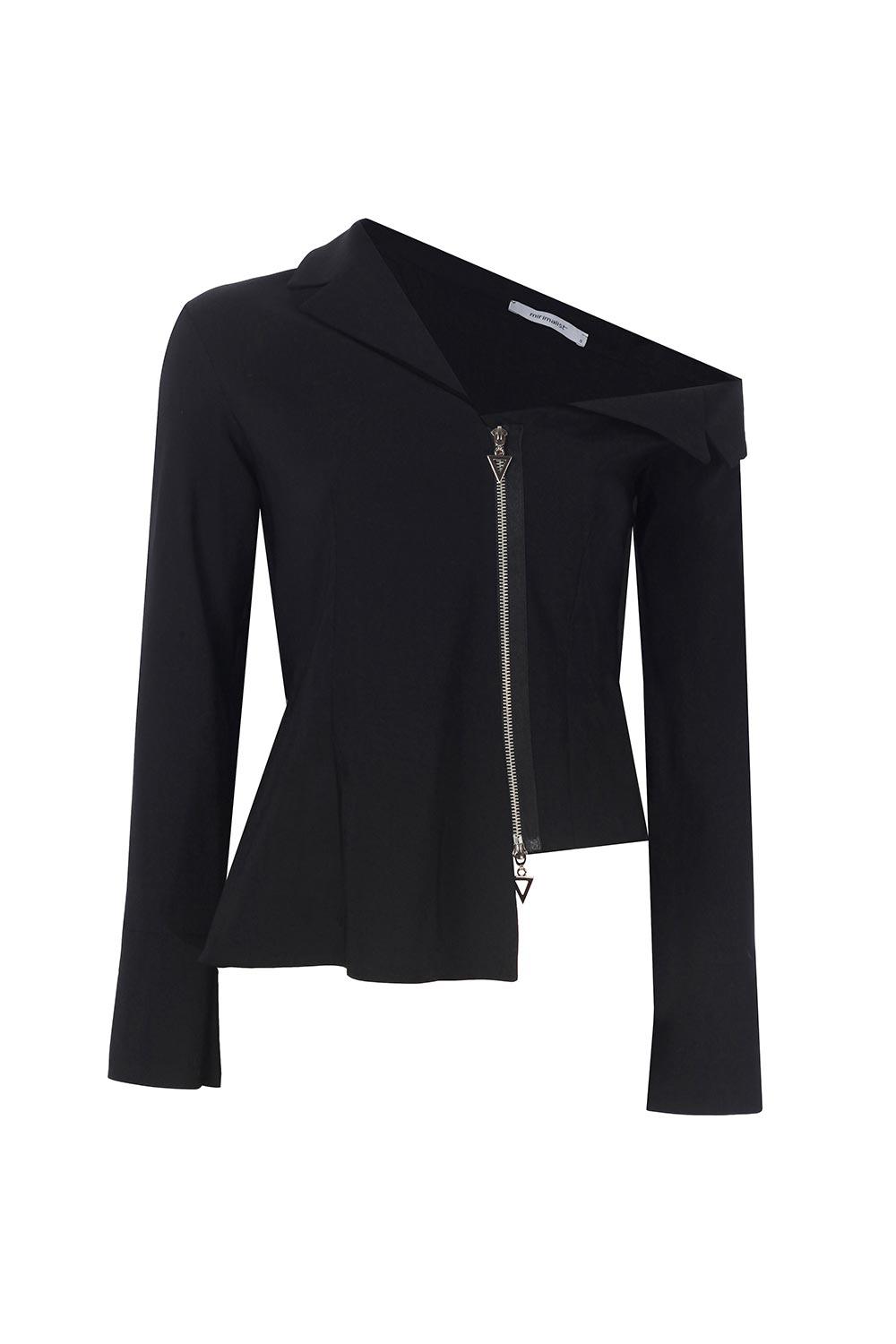 Mirimalist-Viva Jacket Black-Ceket-1-roqelvaxirum.shop