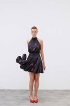 Mozto-SORUNLU - Layla Rose Printed Satin Mini Dress-Elbise-2-roqelvaxirum.shop