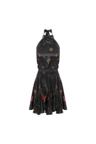Mozto-SORUNLU - Layla Rose Printed Satin Mini Dress-Elbise-5-roqelvaxirum.shop