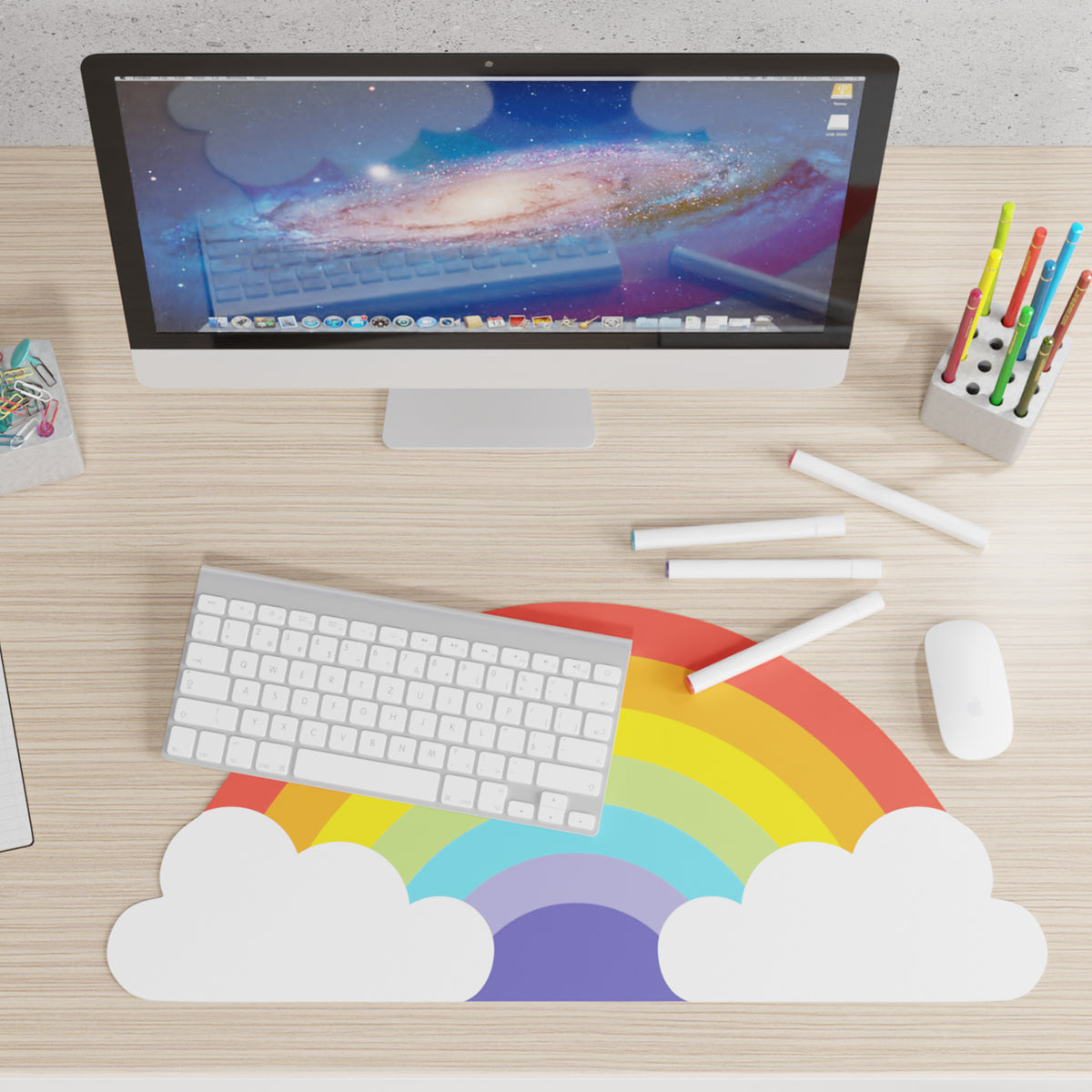 Mustard-Mustard Rainbow Mousepad-Mouse Pad-1-roqelvaxirum.shop