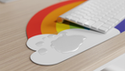 Mustard-Mustard Rainbow Mousepad-Mouse Pad-2-roqelvaxirum.shop