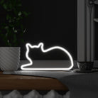 Mustard-Mustard Sitting Cat Led Işık-Gece Lambası-1-roqelvaxirum.shop