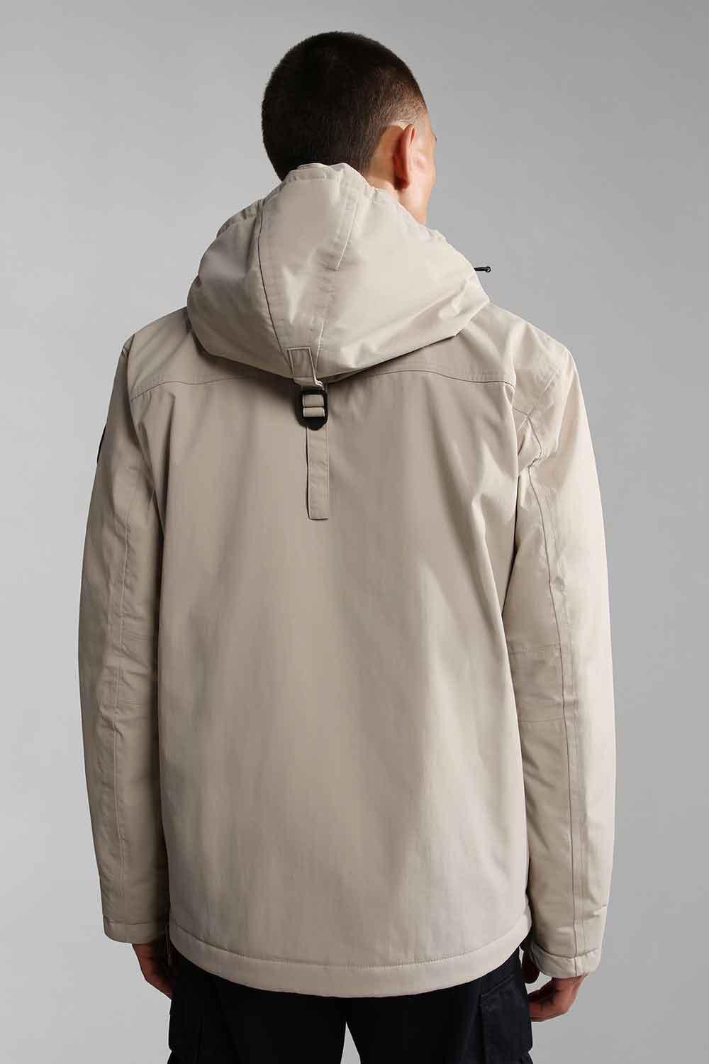 Napapijri-Rainforest Pocket 2 Beige Stone-Yağmurluk-3-roqelvaxirum.shop