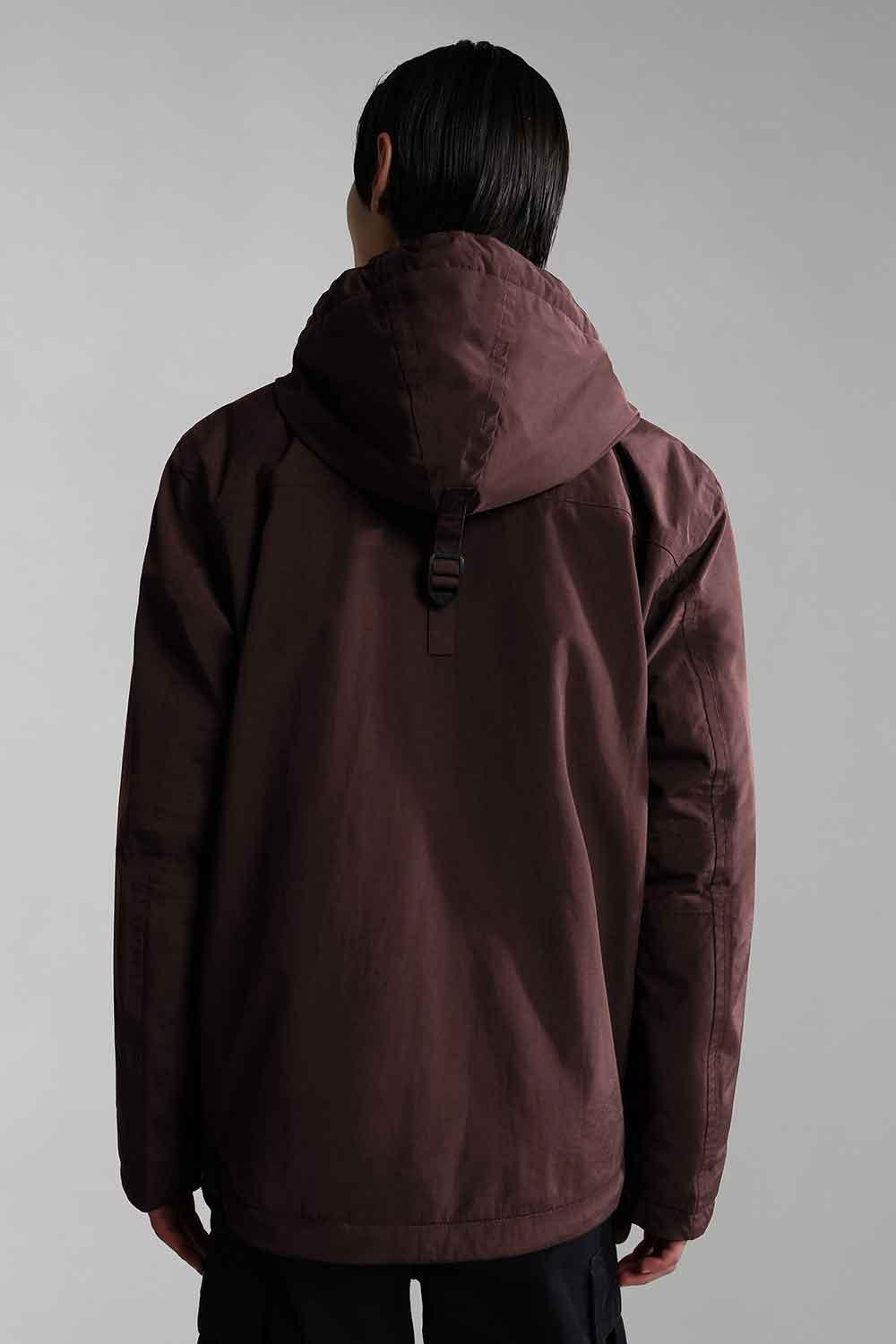 Napapijri-Rainforest Pocket 2 Burgundy Fudge-Yağmurluk-3-roqelvaxirum.shop