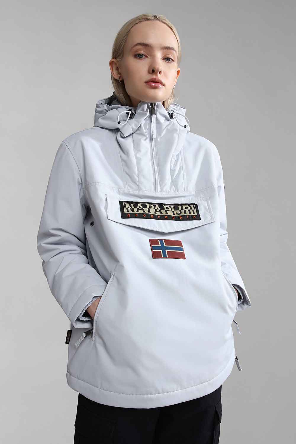 Napapijri-Rainforest Pocket 4 Grey Glacier-Yağmurluk-10-roqelvaxirum.shop