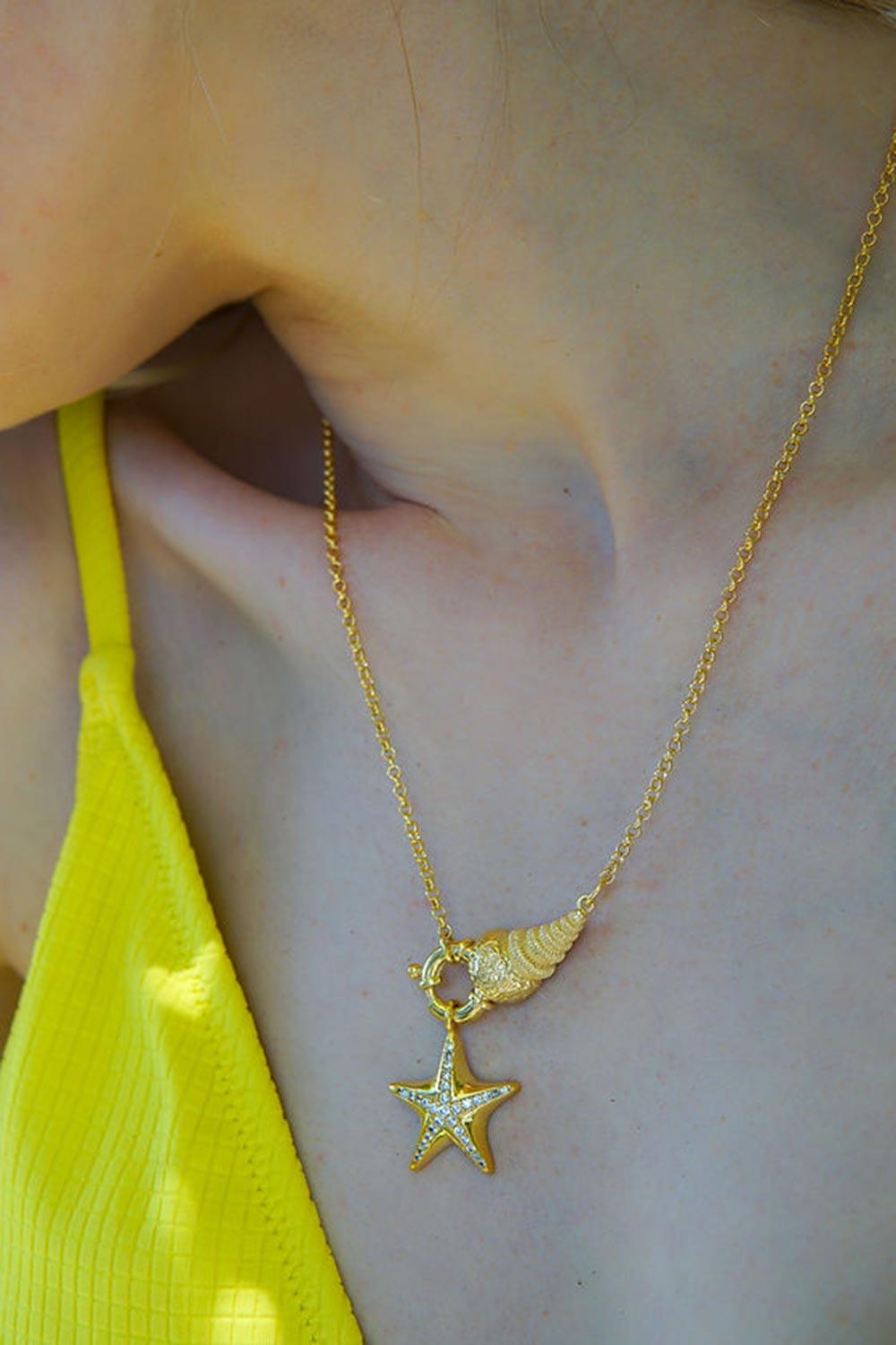 Nayra Jewelry-Shell We Dance Starfish Kolye-Kolye-2-roqelvaxirum.shop