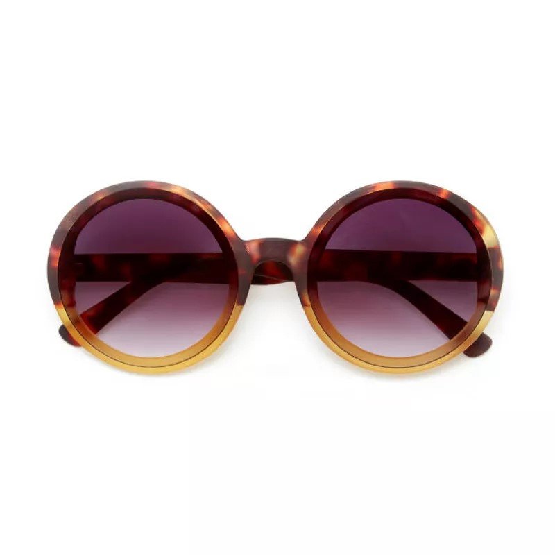 Okkia-Okkia Monica Unisex Büyük Yuvarlak Güneş Gözlüğü Havana Sarısı-Güneş Gözlüğü-1-roqelvaxirum.shop