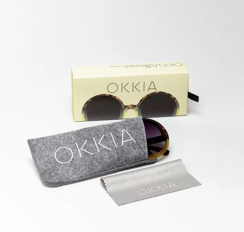 Okkia-Okkia Monica Unisex Büyük Yuvarlak Güneş Gözlüğü Havana Sarısı-Güneş Gözlüğü-6-roqelvaxirum.shop