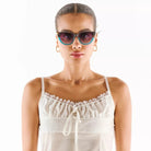Okkia-Okkia Silvia Güneş Gözlüğü Havana Mavisi-Güneş Gözlüğü-2-roqelvaxirum.shop
