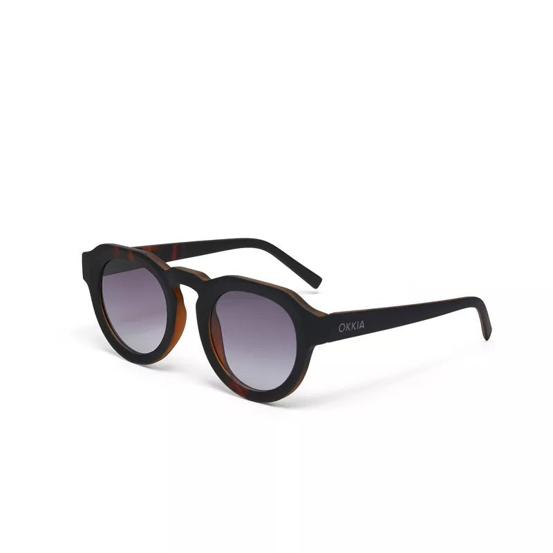 Okkia-Okkia Zeno Round Unisex Siyah Havana Güneş Gözlüğü Siyah Gradyan-Güneş Gözlüğü-4-roqelvaxirum.shop