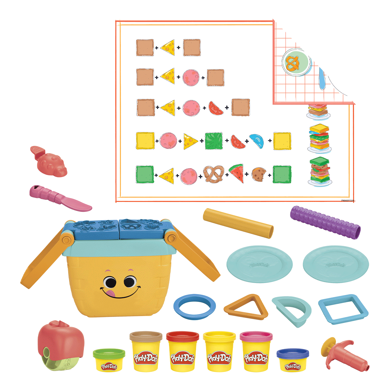 Play Doh-Piknik Şekilleri Başlangıç Seti +3 Yaş-Oyun Hamurları ve Setleri-2-roqelvaxirum.shop