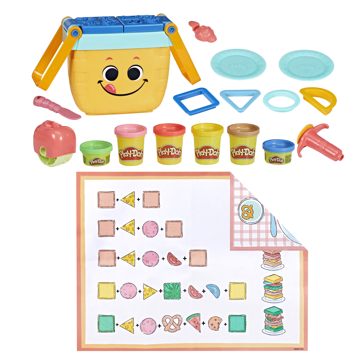 Play Doh-Piknik Şekilleri Başlangıç Seti +3 Yaş-Oyun Hamurları ve Setleri-3-roqelvaxirum.shop