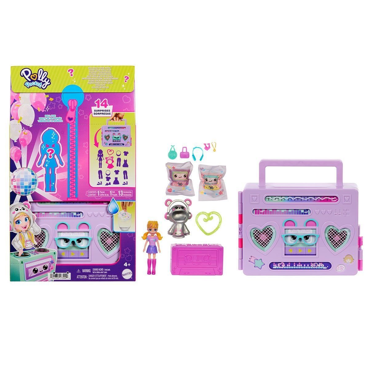 Poly Pocket ve Arkadaşları-Polly Pocket Radyo Temalı Moda Eğlencesi Oyun Seti-Oyuncak Bebek ve Oyun Setleri-1-roqelvaxirum.shop