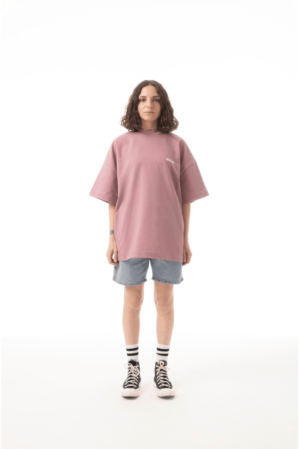 Sacré-Solid Purple Stone Tee-T-Shirts-3-roqelvaxirum.shop