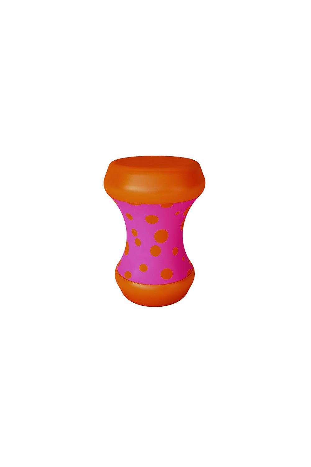 Sodd Design-Boom Bom Sehpa Pembe-Turuncu Puantiye-Sehpa-1-roqelvaxirum.shop