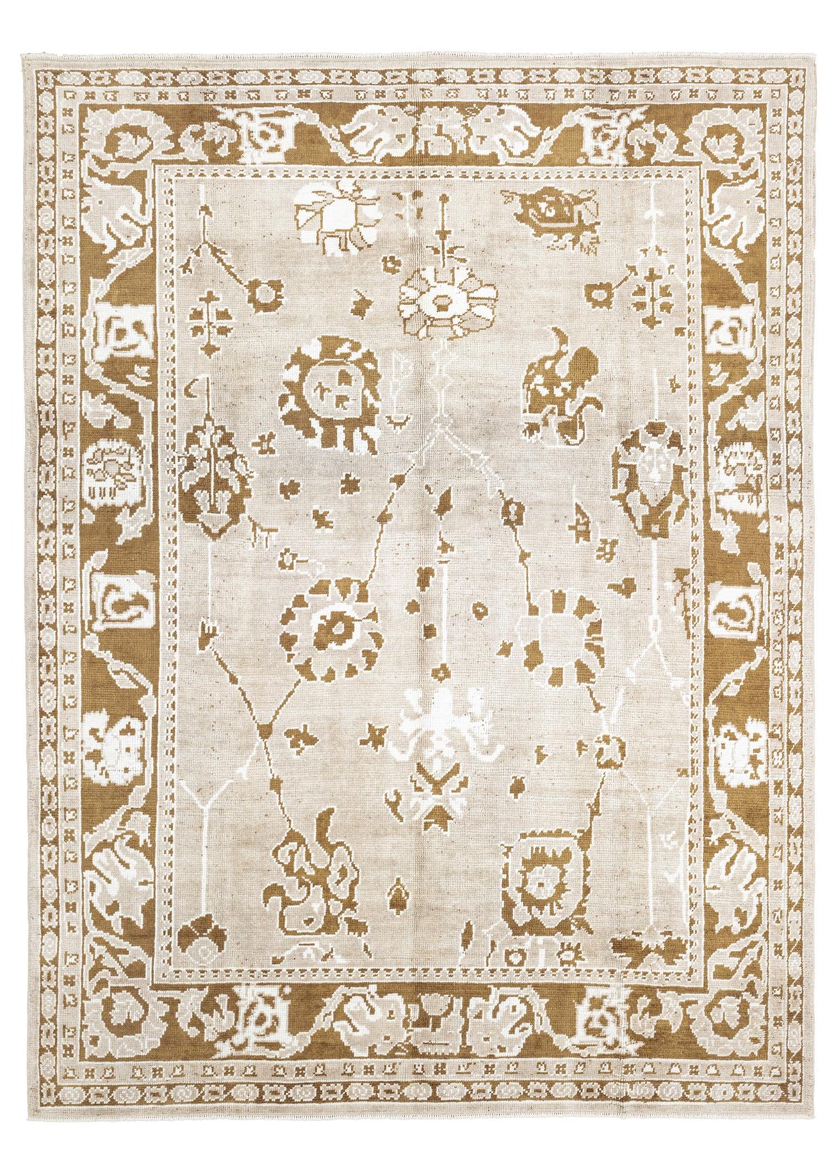 Soho Antiq-Bach Rustik Uşak Desenli Yün Halı 290x385 Cm-Halı-1-roqelvaxirum.shop