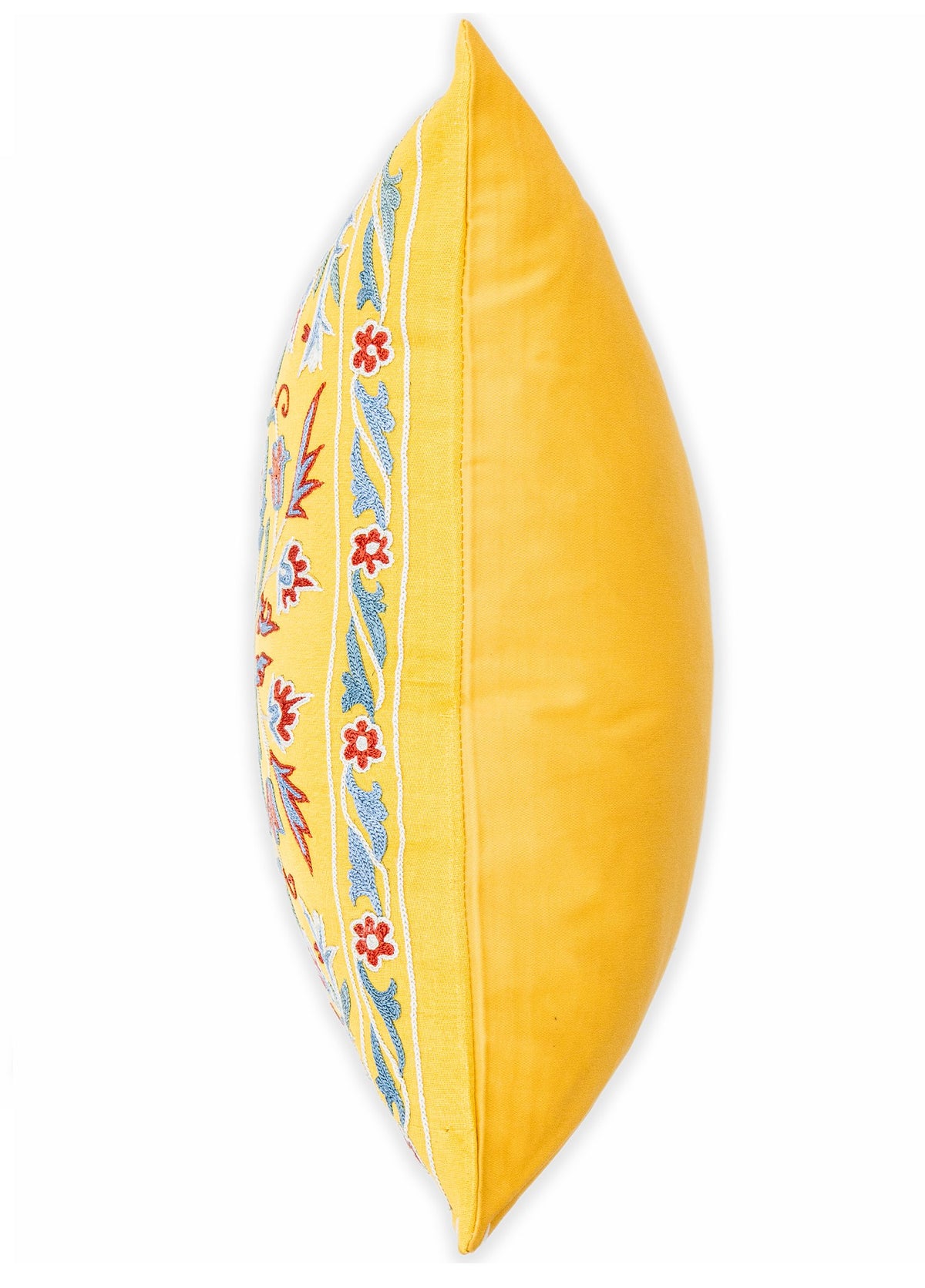 Soho Antiq-Berez El Yapımı Suzani Sarı Yastık 50x50 Cm-Yastık-5-roqelvaxirum.shop