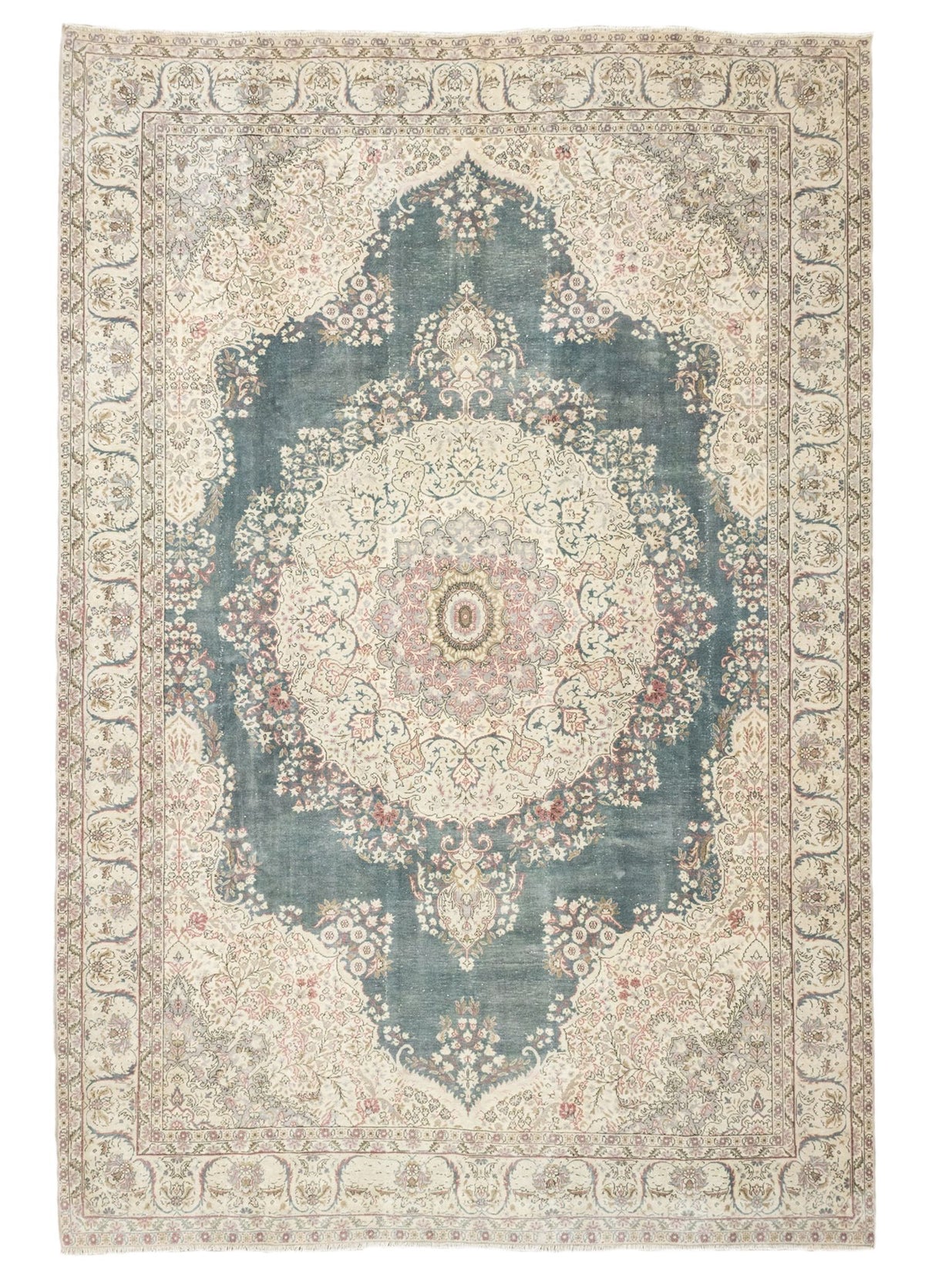 Soho Antiq-Fasa Madalyon Desenli El Dokuma Ladik Halısı 239x353 Cm-Halı-1-roqelvaxirum.shop