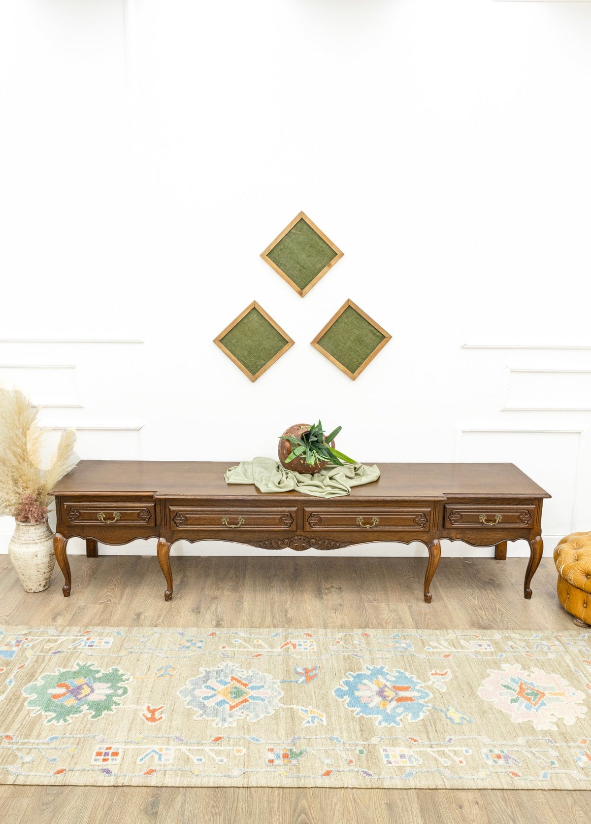 Soho Antiq-Geray El Dokuma İlkel Tasarımlı Yün Yolluk 93x257 Cm-Halı-2-roqelvaxirum.shop