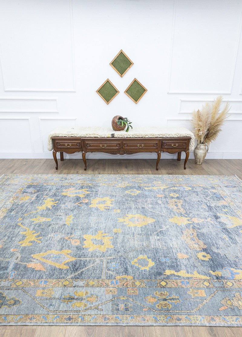 Soho Antiq-Kharun Floral Desenli Uşak Halısı 256x371 Cm-Halı-2-roqelvaxirum.shop
