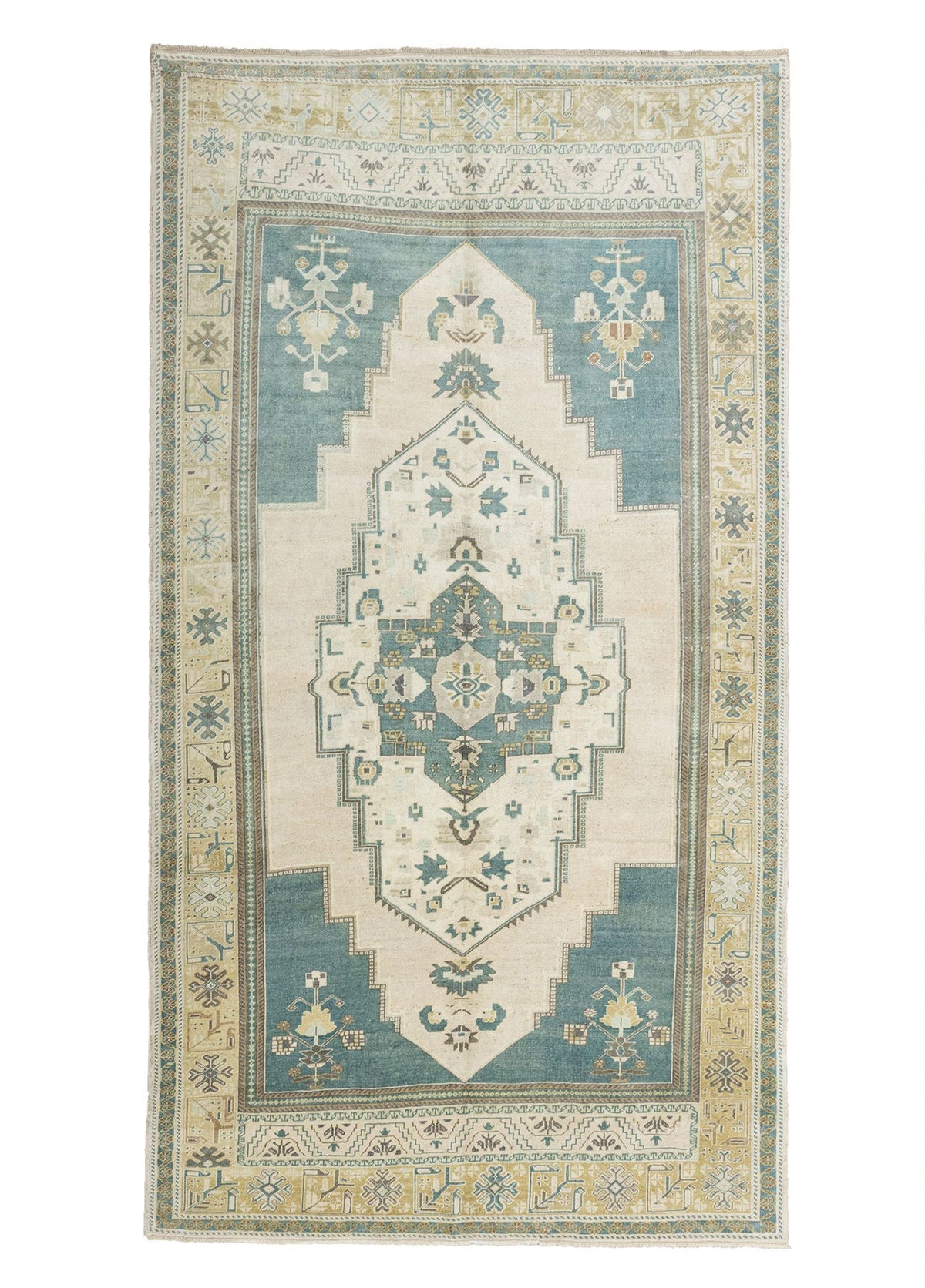 Soho Antiq-Kise Taşpınar Desenli El Dokuma Yün Halı 171x315 Cm-Halı-1-roqelvaxirum.shop