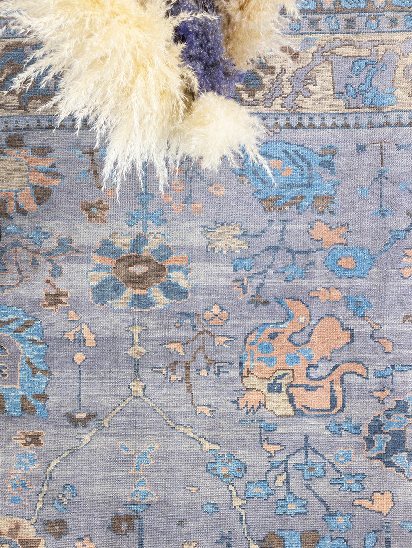 Soho Antiq-Laine Modern Uşak Desenli El Dokuma Halı 332x383 Cm-Halı-3-roqelvaxirum.shop