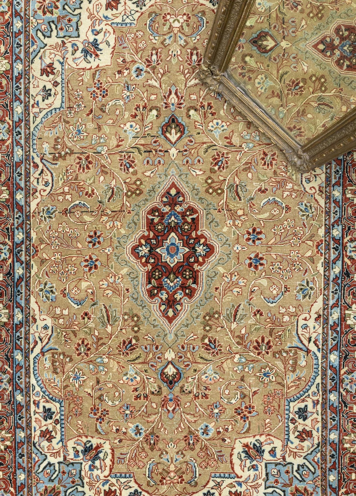 Soho Antiq-Pakdest Etnik çiçek Desenli El Dokuma İran Halısı 131x201 Cm-Halı-3-roqelvaxirum.shop