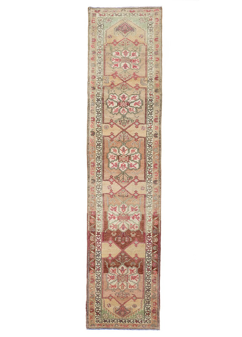 Soho Antiq-Riya Su Yolu Desenli El Dokuma Yolluk 88x389 Cm-Halı-1-roqelvaxirum.shop