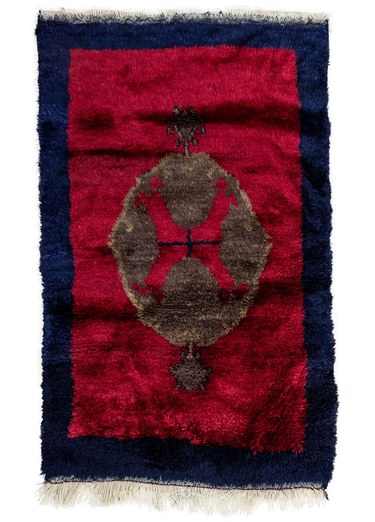 Soho Antiq-Ronte Shaggy Tarz İlkel Desenli Halı 108x172 Cm-Halı-1-roqelvaxirum.shop