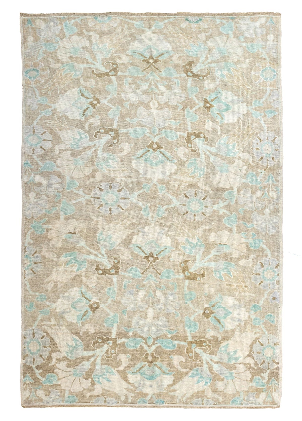 Soho Antiq-Sungur Floral Desenli Yün Karaman Halısı 153x232 Cm-Halı-1-roqelvaxirum.shop