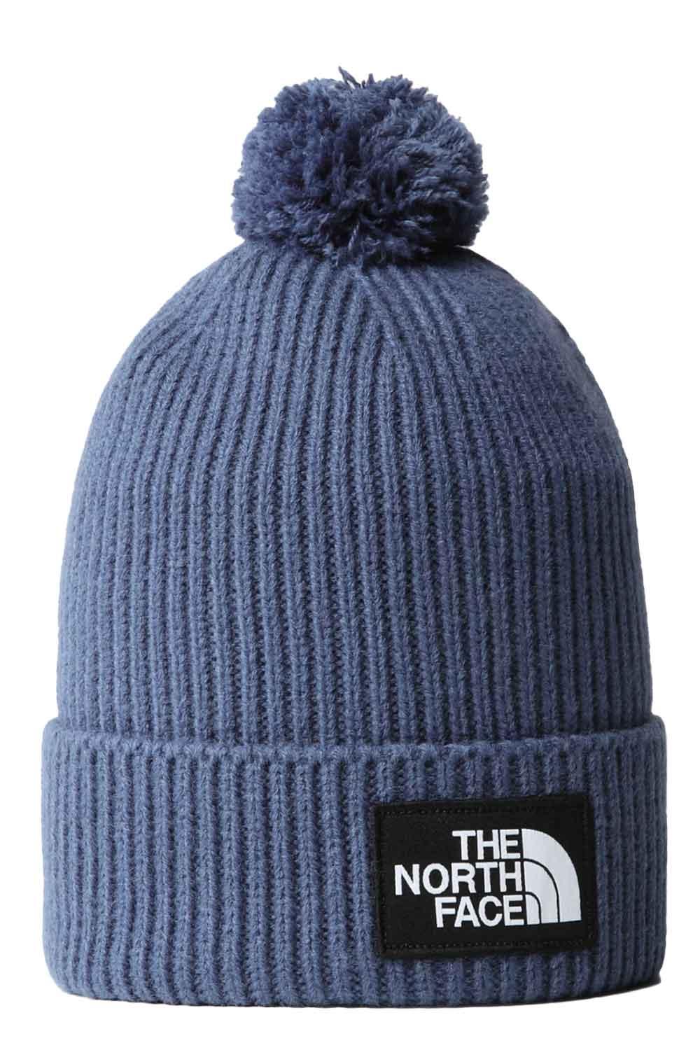 The North Face-TNF Logo Box Pom Beanie Shady Blue-Şapka-4-roqelvaxirum.shop